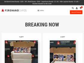 'firehandcards.com' screenshot