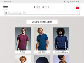 'firelabel.co.uk' screenshot