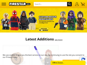 'firestartoys.com' screenshot