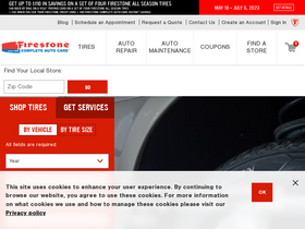 'firestonecompleteautocare.com' screenshot