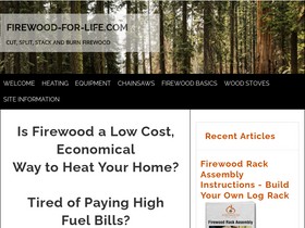 'firewood-for-life.com' screenshot