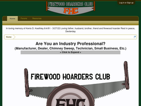 'firewoodhoardersclub.com' screenshot