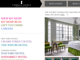 'firmdalehotels.com' screenshot