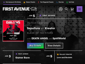'first-avenue.com' screenshot