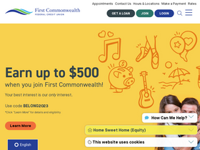 'firstcomcu.org' screenshot