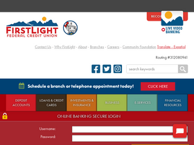 'firstlightfcu.org' screenshot