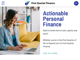 'firstquarterfinance.com' screenshot