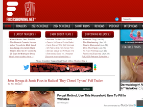 'firstshowing.net' screenshot