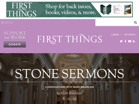 'firstthings.com' screenshot