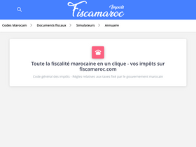 'fiscamaroc.com' screenshot