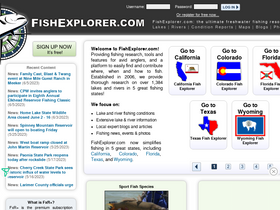 'fishexplorer.com' screenshot