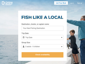 'fishingbooker.com' screenshot