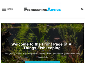 'fishkeepingadvice.com' screenshot