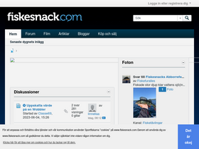 'fiskesnack.com' screenshot