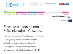 'fiszkoteka.pl' screenshot