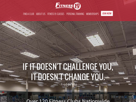 'fitness19.com' screenshot