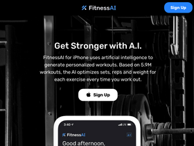 'fitnessai.com' screenshot