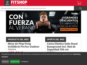 'fitshop.es' screenshot