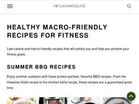 'fitsianfoodlife.com' screenshot