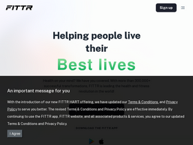 'fittr.com' screenshot