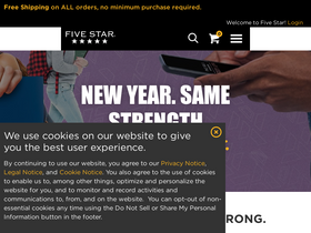 'fivestarbuiltstrong.com' screenshot