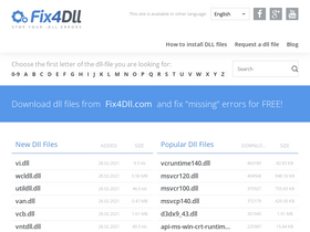 'fix4dll.com' screenshot