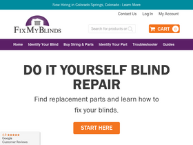 'fixmyblinds.com' screenshot