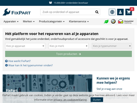 'fixpart.be' screenshot