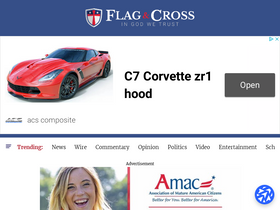 'flagandcross.com' screenshot