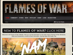 'flamesofwar.com' screenshot