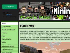 'flansmod.com' screenshot