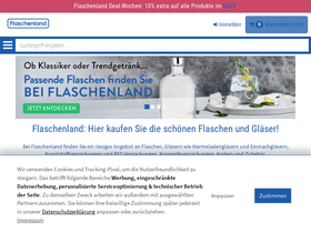 'flaschenland.de' screenshot