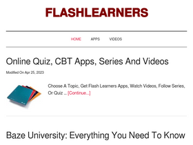 'flashlearners.com' screenshot
