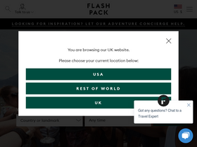 'flashpack.com' screenshot