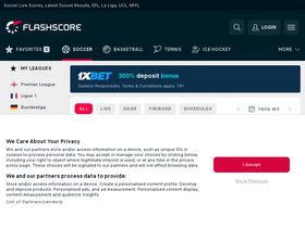 'flashscore.com.ng' screenshot