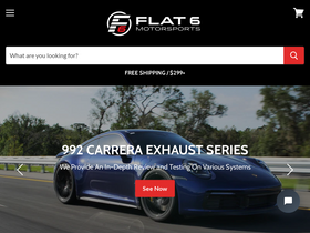 'flat6motorsports.com' screenshot