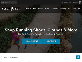 'fleetfeet.com' screenshot