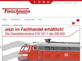 'fleischmann.de' screenshot
