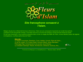 'fleurislam.net' screenshot