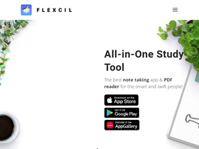 'flexcil.com' screenshot