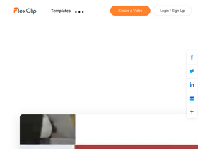 'flexclip.com' screenshot