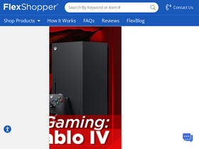'flexshopper.com' screenshot