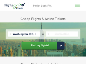 'flights.com' screenshot