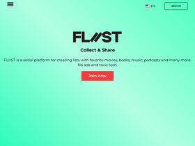 'fliist.com' screenshot