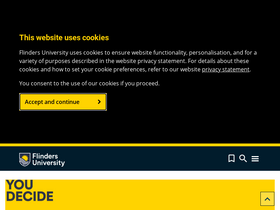 'flinders.edu.au' screenshot