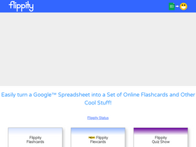 'flippity.net' screenshot