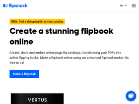 'flipsnack.com' screenshot