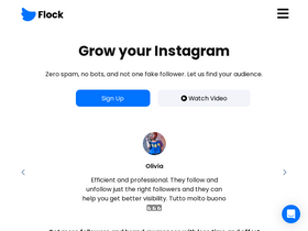'flocksocial.com' screenshot