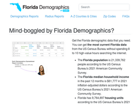 'florida-demographics.com' screenshot