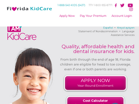 'floridakidcare.org' screenshot
